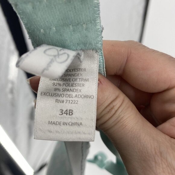 Jessica Simpson Light Blue Butterfly Print Push-Up Bra 34B - Picture 9 of 9